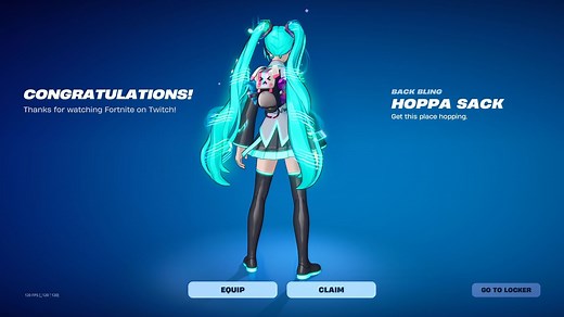 How to get the Hoppa Sack Back Bling in Fortnite for free