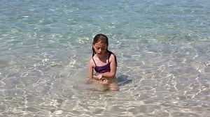 Beautiful Little Girl Playing Ibiza Beach Stock Footage Video (100% Royalty-free) 2584904 | Shutterstock