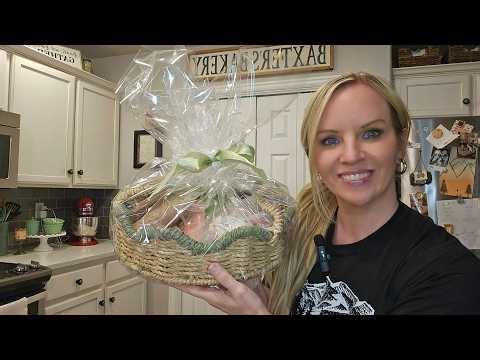 Wrapping Up My Baskets with Clear Cellophane!