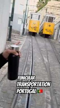 Funiculars in Lisbon Portugal 🇵🇹