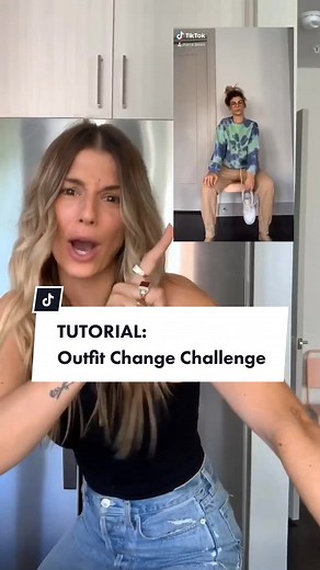 TUTORIAL: #outfitchange 💃🏼 #outfitchangechallenge #tiktoktutorial #tiktokpartner #learnontiktok