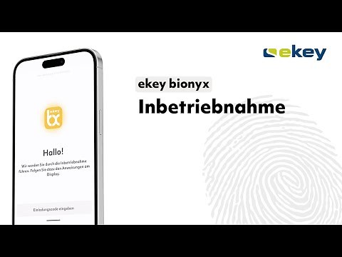 ekey-bionyx-Inbetriebnahmevideo (ekey xLine, ekey sLine, ekey dLine)