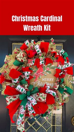 60 reactions · 5 comments | Make a classic cardinal Christmas Wreath with a wreath kit from The Wreath Shop! Have your door Christmas ready!    #christmaswreath #diywreath #wreathkit #christmasdecor #doordecor #diychristmaswreath #cardinalwreath #traditionalchristmas | The Wreath Shop | Facebook