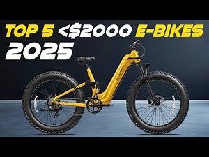 5 Best Electric Bikes Under $2000 2025 | Best E-Bike Under $2000
