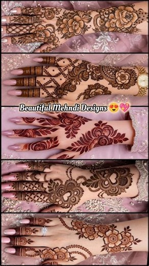 Back hand mehndi design simple easy and beautiful | back hand mehndi 😍💖 #mehndi #henna #mehndidesign