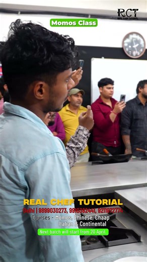 Fast food training class delhi 🧑‍🍳 #cookingclass #trending #momosclass #fastfoodtrainingclass