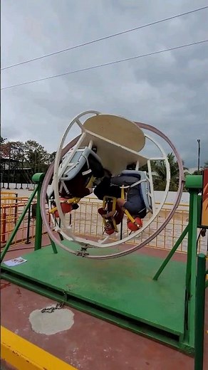Human gyro ride at jollywood bangalore amusement park #amusement #ride #bangalore #enjoy #fun
