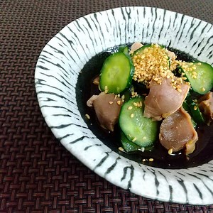 砂肝ときゅうりの酢の物 | クラシル
