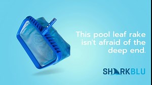 SharkBlu Pool Net Replacement for Telescopic Pool Pole, Deep Leaf Basket with a Fine Mesh Net Bag, Blue