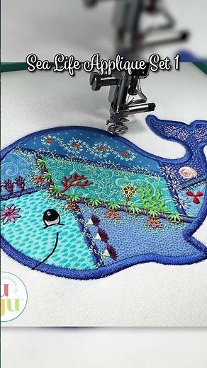 𝐍𝐄𝐖: Sea Life Appliqué Sets 1 & 2! Adorable ocean creatures! #NauticalDesigns