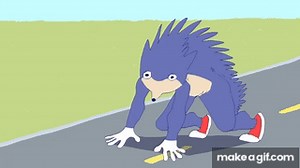 improved sonic the hedgehog trailer (animated): fast on Make a GIF