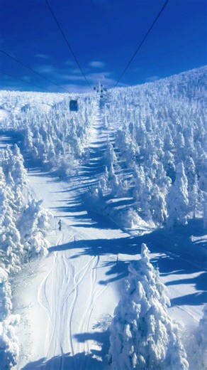 蔵王温泉スキー場での絶景体験