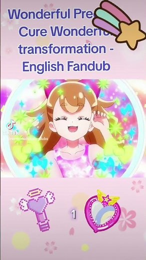 Wonderful Precure - Cure Wonderful- English fandub transformation #anime #fandub #precure #precure20