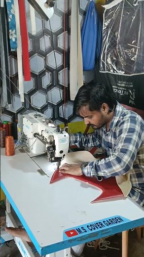 car Seat Cover middle stitching tutorial #shorts