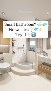 129K views · 7.5K reactions | Small bathroom layout / square bathroom  識 ✨ • • • #tiffanydesignstudio #smallbathroom #bathroomdesignideas | Tiffany Design Studio | Facebook