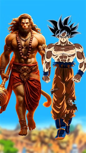 Hanuman ji Vs Goku Level 0 To 100 #shorts #goku #dragonball #anime #petshub #vs #1vs13 #zeno
