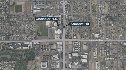 17-year-old Chandler High School student dead after being hit by car