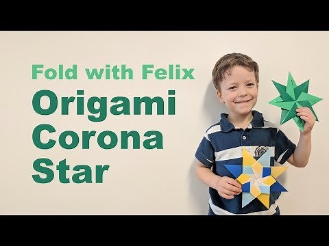 Origami Christmas Tutorial / Fold with Felix: Corona Star (Maria Sinayskaya)