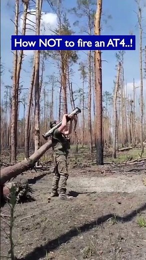 What Went Wrong? Soldier Uses AT4 Incorrectly #shorts