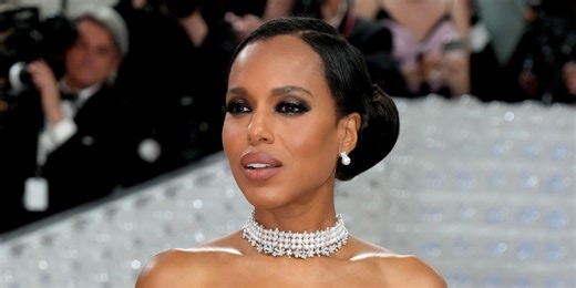 At 46, Kerry Washington Bares Toned Abs in Two-Piece Lace Gown at Met Gala