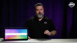 Check out the new Jolt Panel FX features video with ADJ’s Mike Turner. The Jolt Panel FX is an extremely versatile fixture ideal for concert tours, one-off event production and permanent nightclub installations. It features a central strip of 48 x 5-Watt cool white SMD LEDs, surrounded on both sides by a total of 800 x 0.3W RGB SMD LEDs. This provides lighting designers with the creative potential of generating both strikingly bright white strobe effects and vibrant color washes from the same co