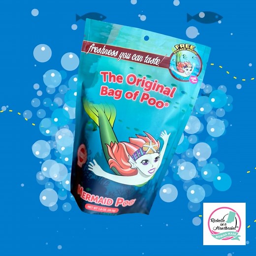 Why? #Because Enjoy the magic of Mermaid Poo next time you're headed under the sea. 😜 #RichelleInAHandBasket #IndianaMade #OriginalBagOfPoo #MermaidVibes | Richelle In A HandBasket