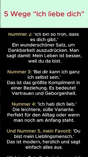 5 Wege "Ich liebe dich" auf Deutsch zu sagen (Ohne Kitschig Zu Wirken)