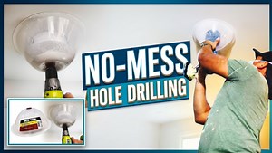 How I drill dust-free holes for recessed lights | DIY home upgrade