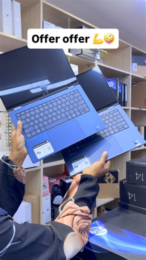 laptop point dar on Instagram: "Offer offer. 🙌🏻HP OmniBook X Flip LaptopNGAl 14-fm0013dx • Intel® Core ™ Ultra 5 226V Processor [2] • 512GB Solid State Driye [3] • 16GB on-board LPDDR5X SDRAM • Windows 11 [67] • Touchscreen, Multi-touch enabled • 3-cell, 59 Wh [63] • 14.0" 2K (1920 x 120., U'S LED Display (400 nits) • HP 5MP IR Camera • poly studio -Brand new with 1 year warranty ➡️PRICE - 1,850,000/+ vat HP OmniBook X Flip LaptopNGAl 14-fm0023dx • Intel® Core M Ultra 7 256V Processor [2] • 1T