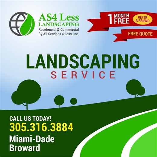 AS4Less Landscaping | Miami FL