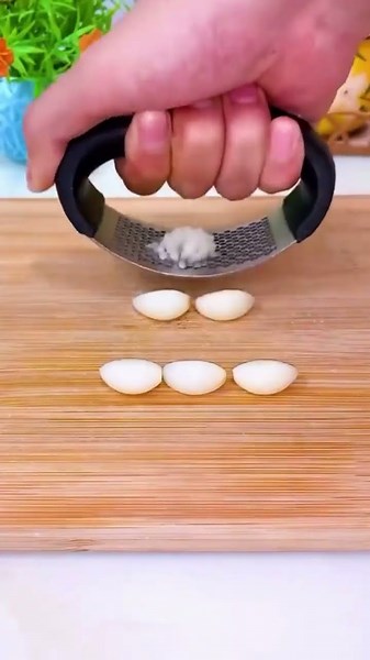 Useful kitchen gadgets part 17. ✅ Stainless Steel Manual Garlic Press Tool