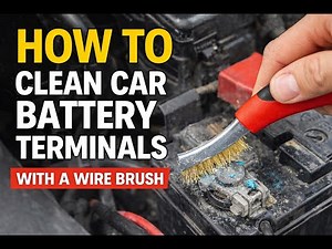 How to Clean Car Battery Terminals with a Wire Brush (Step-by-Step)
