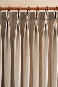French Pleated Faux Linen Curtains: Modern Minimalist Bedroom Living Room - Etsy
