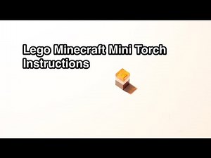 Lego Minecraft Mini torch (instructions)