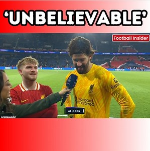 🔥 "The best of my 𝙇𝙄𝙁𝙀". Alisson has just marched off the pitch to deliver huge claim after what happened during Liverpool's dramatic win v PSG. | Football Insider