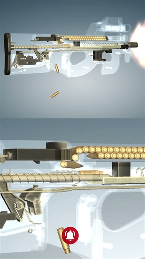 FN P90 Firing in Slow Motion 🔥 | 3D Animation