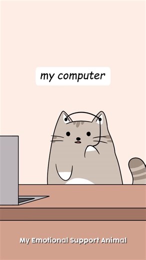 My Emotional Support Animal on Instagram: "So which computer are we talking about ? Script @rexxi.7 #nopecat #mesa #computer #whiskers #marshmallow #cats #mesacats"