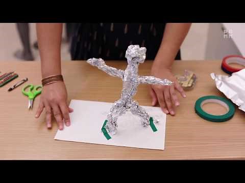 Art Making: Create an Aluminum Foil Sculpture inspired by Artist George Segal