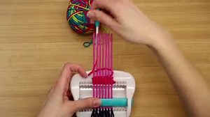 H... is for Happy Little Loom! The portable hand held loom lets you weave belts, bracelets, scarves, headbands, phone cases and purses in multiple widths. When you’re finished, the easy to use tools snap into the back for compact travel. Learn more about this road trip friendly tool: http://bit.ly/AlexHappyLittleLoom | ALEX Brands