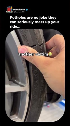 Potholes are no joke.. #automobile #mechanic