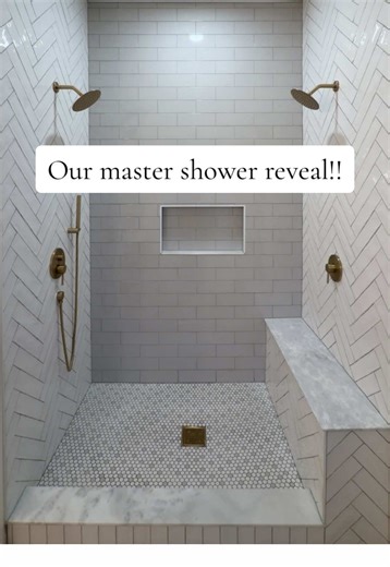 Master Shower Reveal: Stunning Bathroom Design