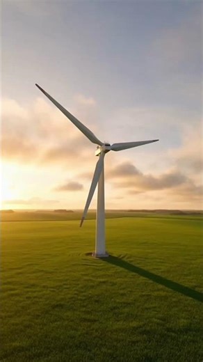 🌬️⚡ Ever wondered how wind turbines generate electricity even while spinning so slowly? #sciencenow