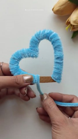 Make a cute heart keychain easy DIY craft for beginners