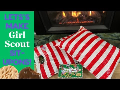 DIY Sit Upons Quick Tutorial for Girl Scout Leaders! Affordable and simple, great for Daisies!