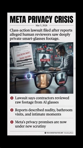 Meta AI Smart Glasses Privacy Lawsuit Explained #Meta #RayBanMeta #SmartGlasses #TechNews