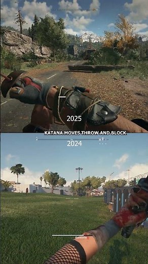 Katana Moveset Throw And Block Dying Light Beast Dead Island 2 #shorts #dyinglight