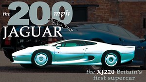The Jaguar XJ220 spearheaded Britain's entry into the world of supercars, previously dominated by Italian stylists and engineers. The showcar prototype caused a sensation when it appeared at the British Motor Show in 1988 creating a wave of public interest that led inevitably to the decision to go into production. The latest race-car technology was added to enhancing Jaguar's reputation for speed with style. And what speed! With over 500 bhp on tap, the XJ220 soon took its place as the world's f