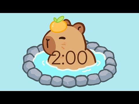 2 Minute Cute Capybara Countdown Timer with Music