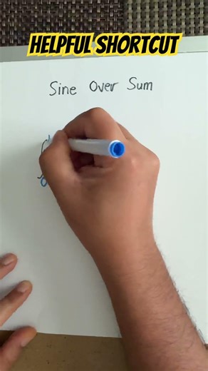 Sine Over Sum Integral Calculus Trick