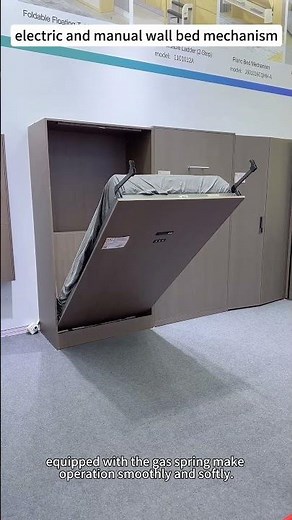 electric and manual murphy bed mechanism#space saving #easy installation #powder coating treatment